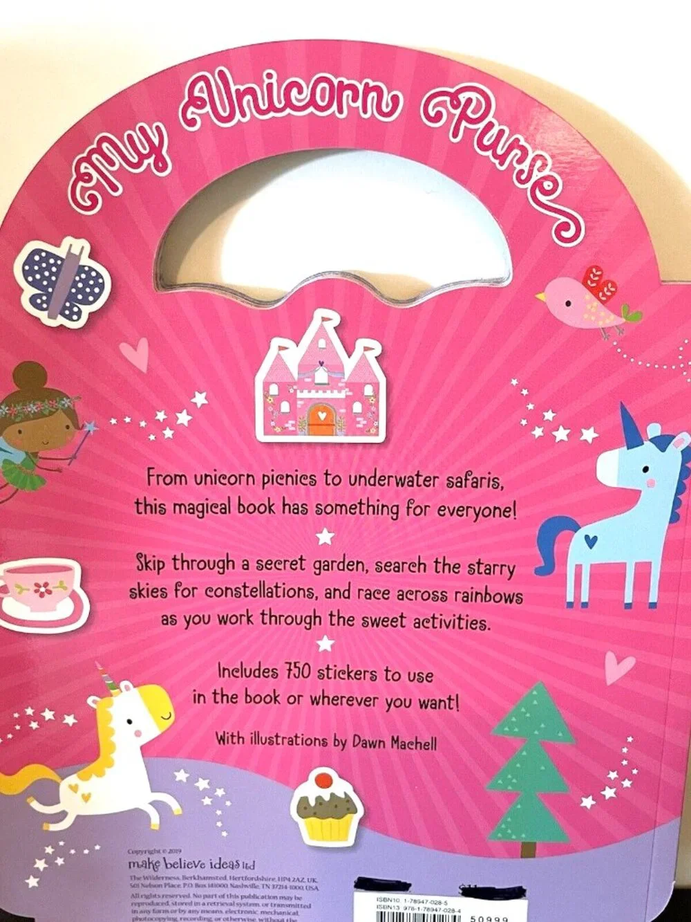 Kids Toys Darcie Unicorn Stickers Play Scene and Activity Book SET